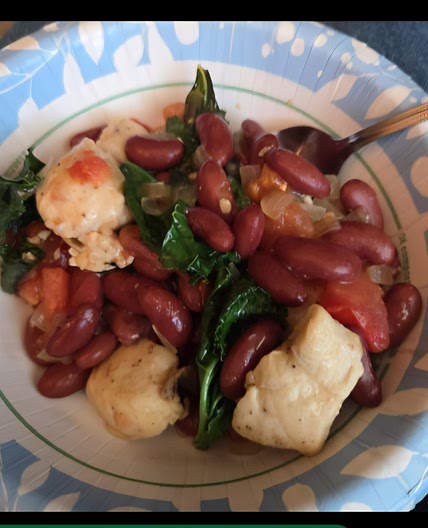 Chicken and beans