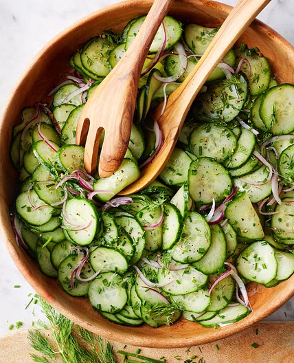 Armenian Cucumber, Lemon & Mozzarella Salad