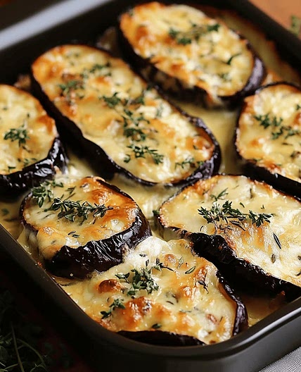 Aubergines au four