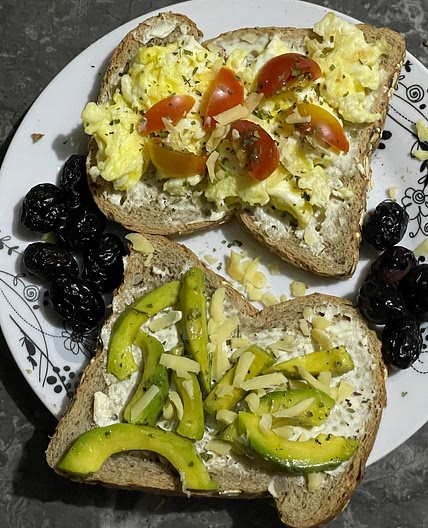 egg and avocado toast