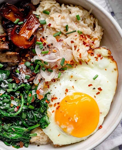 Savory Oatmeal with Egg