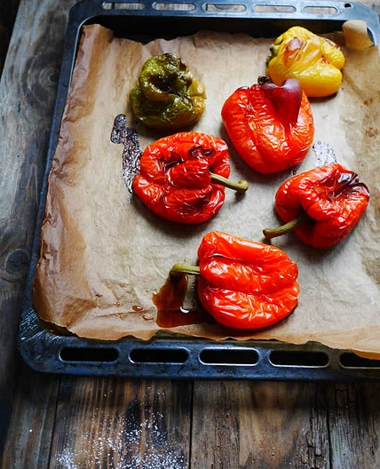 Poivrons au four