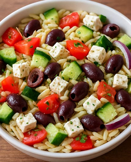 Greek Orzo Pasta Salad