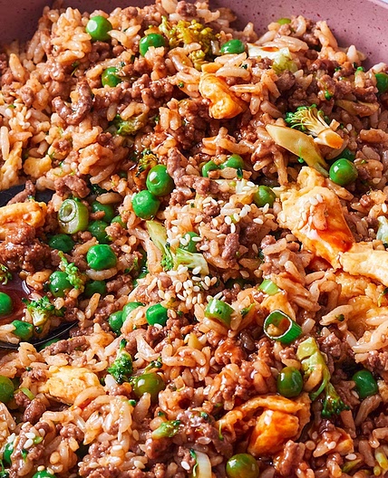 Mongolian beef fried rice