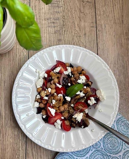 Salade d’aubergines rôties