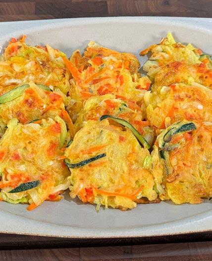 Easy Korean Veggie Pancake | Light, Healthy & Delicious! 😋