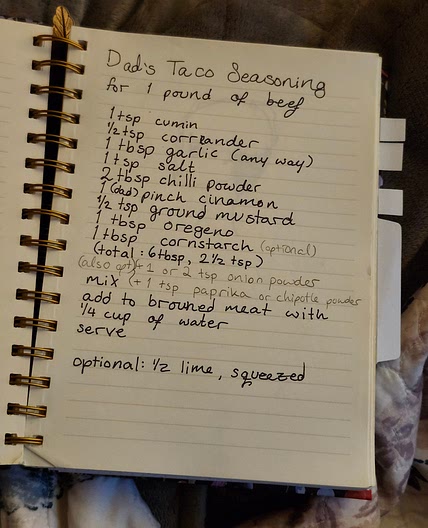 Real Tacos (my dad's tacos)