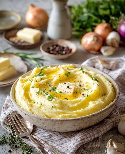 Creamy Garlic Mashed Potatoes - recipegap