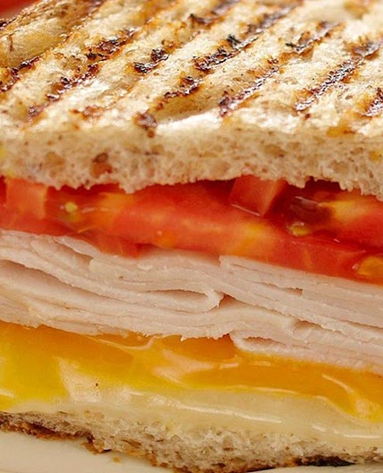 Turkey bacon tomato  sandwich