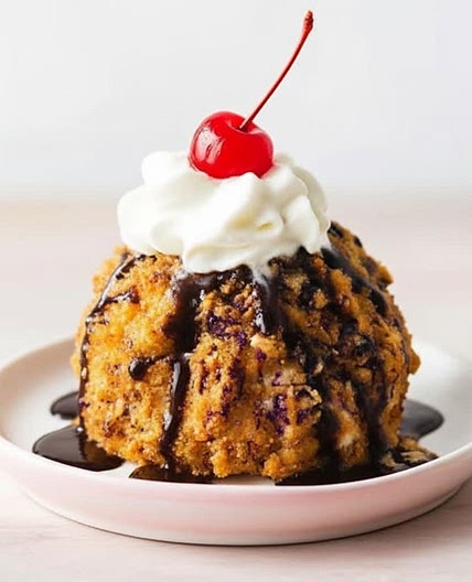How to Make No Fry Mexican Fried Ice cream