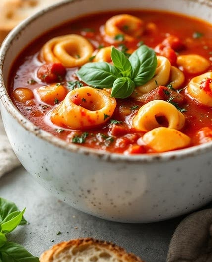 Basil Tortellini Soup