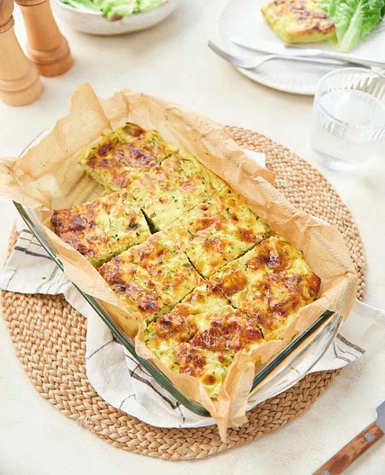 Courgette savoury slice