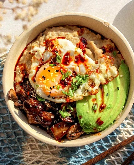 Savory Miso Oatmeal — Lahb Co. Eats