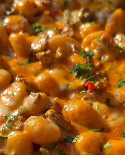 Creamy Taco Gnocchi Bake