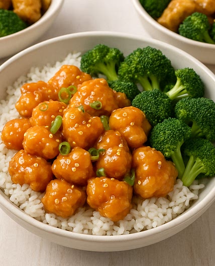 Orange Chicken Bowls