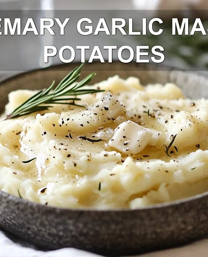 ROSEMARY GARLIC MASHED POTATOES