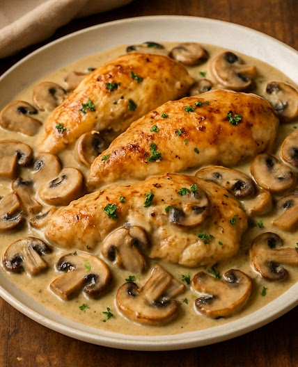 Poulet aux Champignons