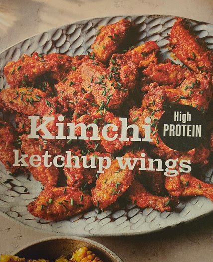 Kimchi ketchup wings
