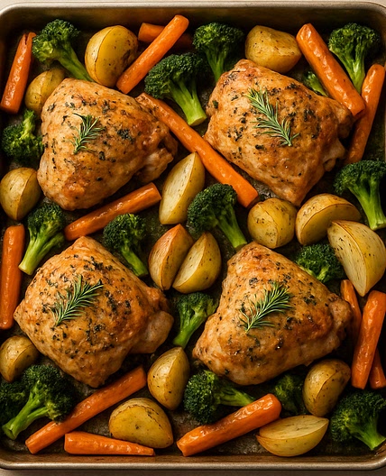 Sheet Pan Herb-Roasted Chicken and Vegetables