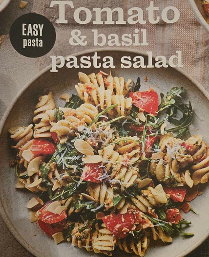 Tomato and basil pasta salad