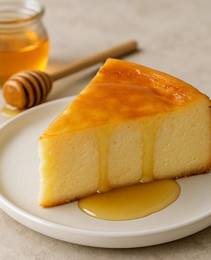 Crustless Honey Cheesecake