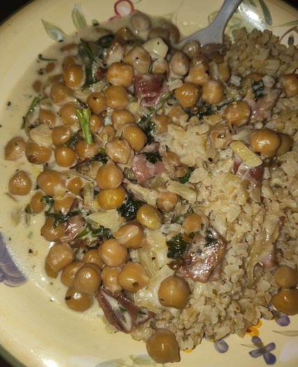 Coconut chickpeas