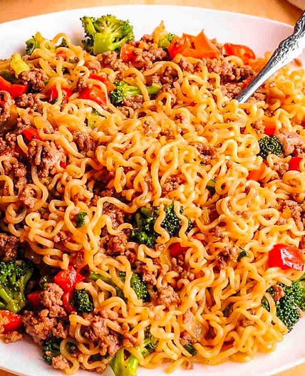 Beef Ramen Noodles Stir Fry
