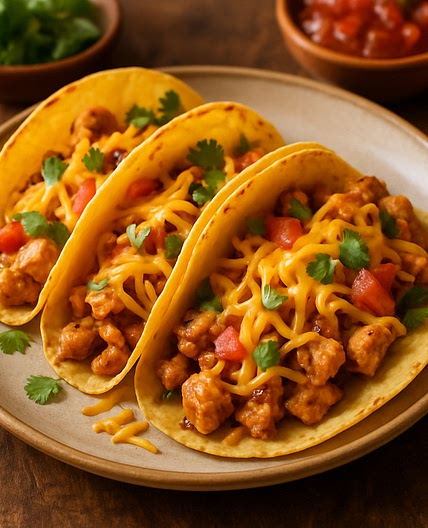 Chicken and Cheese Tacos