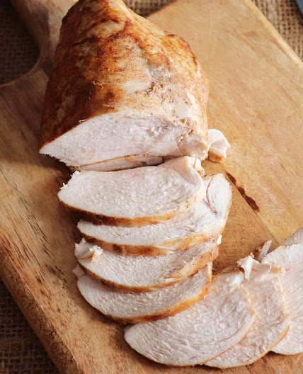 Fiambre de pollo en airfryer