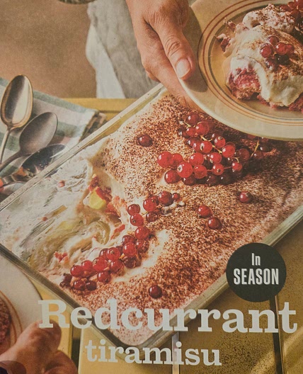 Redcurrant tiramisu