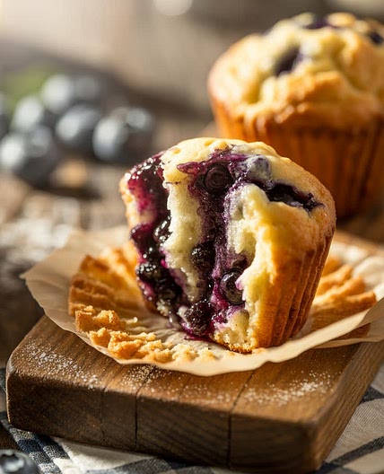 Muffins aux myrtilles