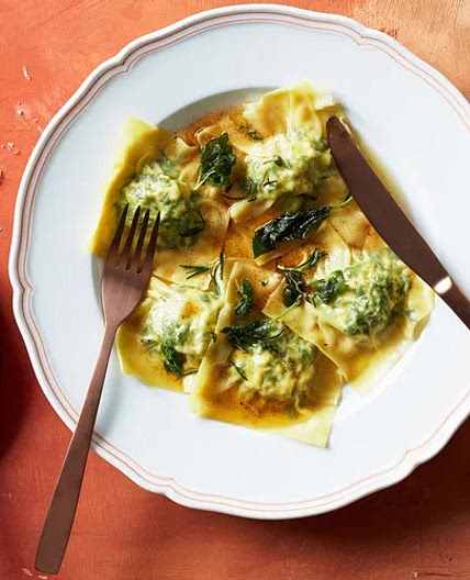 spinach and ricotta ravioli