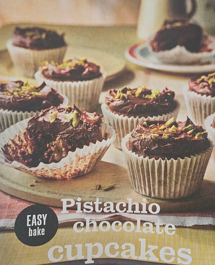 Pistachio chocolate cupcakes