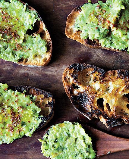 Toast with Lemony Pea Mash