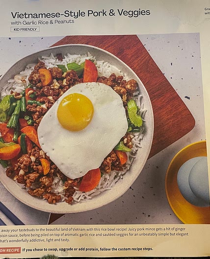 Vietnamese-style pork and veggies