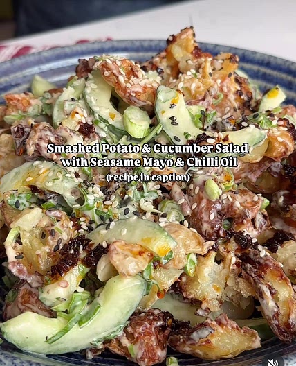 Smashed Potato & Cucumber Salad