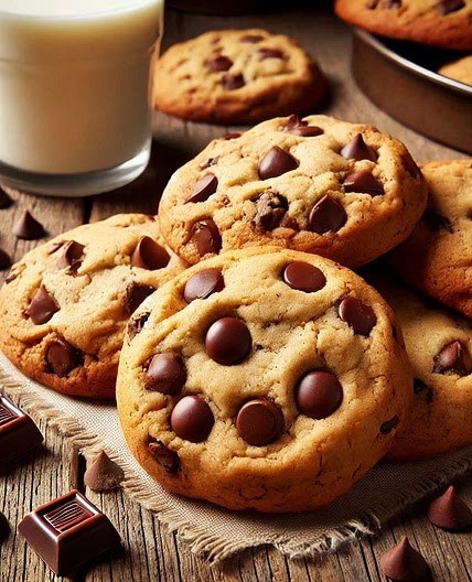 Gooey Chocolate Chip Cookies