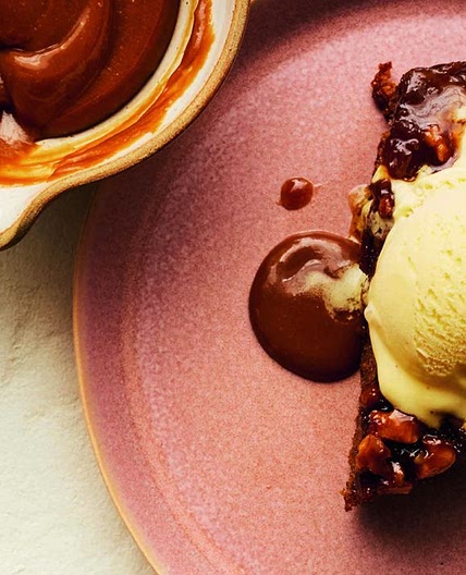 Upside-Down Sticky Pear and Walnut Cake Recipe - Nicola Lamb