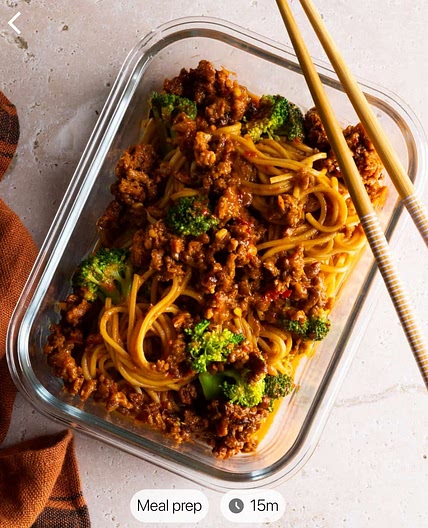 Hot Garlic Veggie Noodles