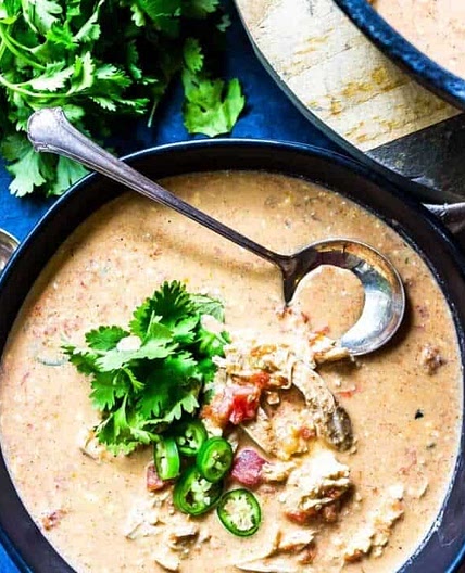 KETO QUESO CHICKEN SOUP