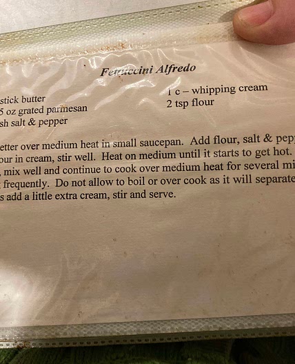Fettuccine Alfredo Sauce
