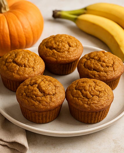 Pumpkin Banana Muffins