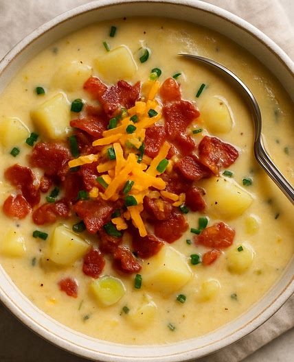Potato, Leek, Bacon & Cheddar Soup