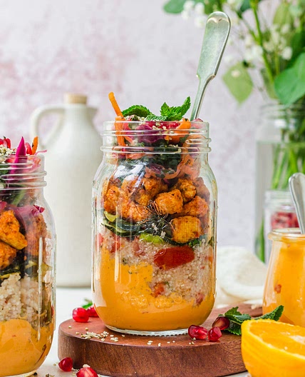 Harissa & Tahini Jar Salads