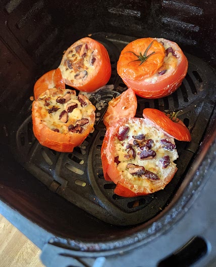 Air Fryer Stuffed Tomato