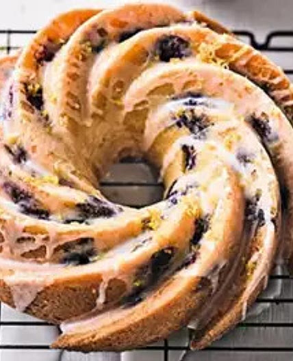 Martha's lemon & blueberry bundt cake