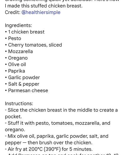 Stuff chicken breast and spinach salad