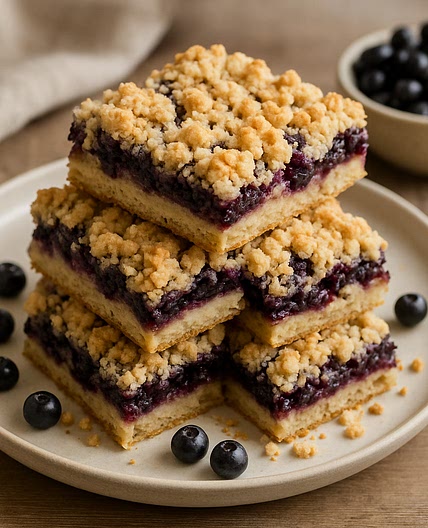 Huckleberry Crumb Bars