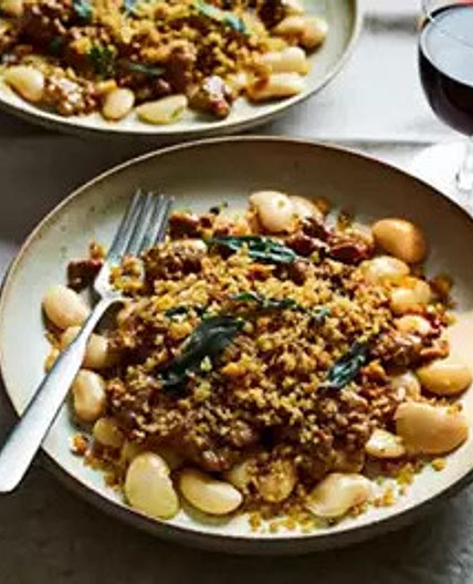 Sausage, sage & butterbean ragù