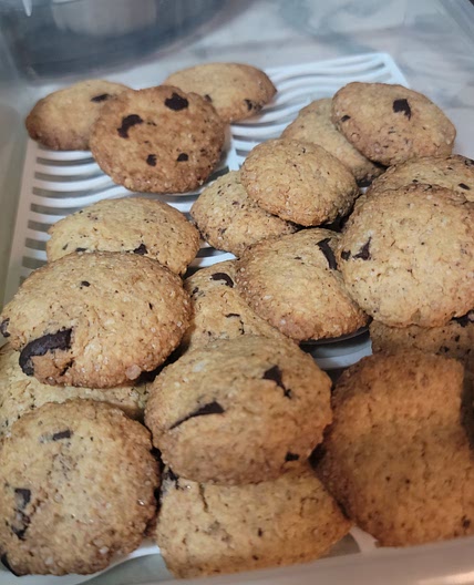 Bolachas Crocantes de Aveia com Pepitas de Chocolate